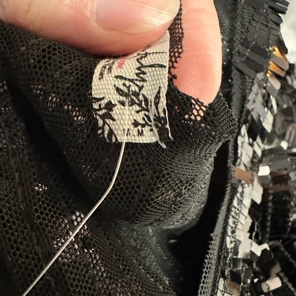 Free People Black Disco Fever Cami, Size Medium (v) - Picture 10 of 15